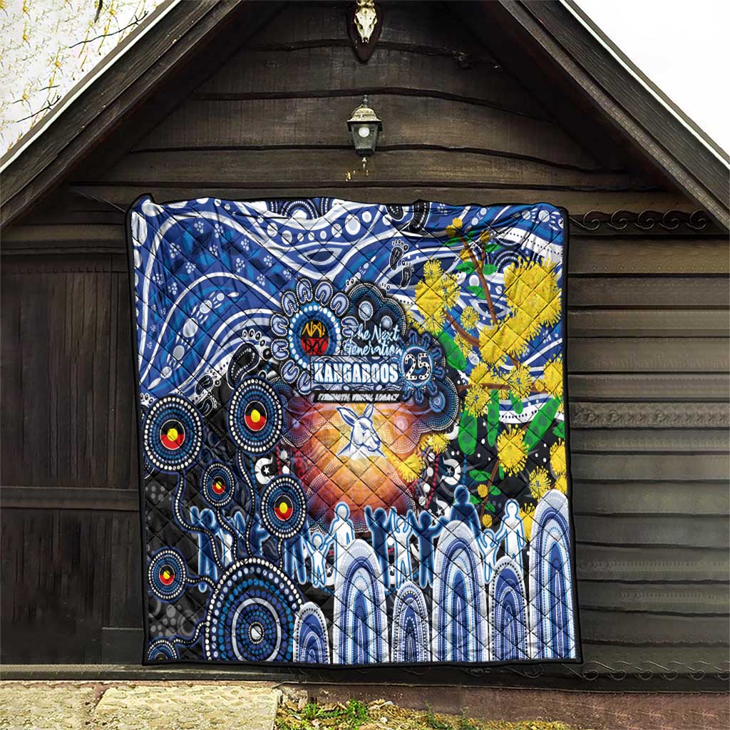 NAIDOC Week 2025 Kangaroos Football Quilt Aboriginal Dot Painting