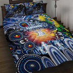 NAIDOC Week 2025 Kangaroos Football Quilt Bed Set Aboriginal Dot Painting