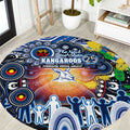 NAIDOC Week 2025 Kangaroos Football Round Carpet Aboriginal Dot Painting