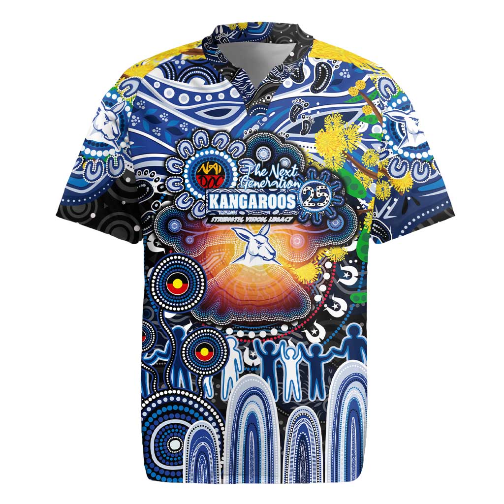 Personalised NAIDOC Week 2025 Kangaroos Football Rugby Jersey Aboriginal Dot Painting