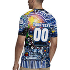 Personalised NAIDOC Week 2025 Kangaroos Football Rugby Jersey Aboriginal Dot Painting