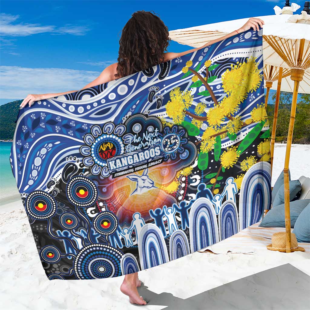NAIDOC Week 2025 Kangaroos Football Sarong Aboriginal Dot Painting