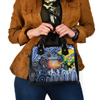 NAIDOC Week 2025 Kangaroos Football Shoulder Handbag Aboriginal Dot Painting