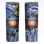 NAIDOC Week 2025 Kangaroos Football Skinny Tumbler Aboriginal Dot Painting