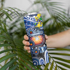 NAIDOC Week 2025 Kangaroos Football Skinny Tumbler Aboriginal Dot Painting