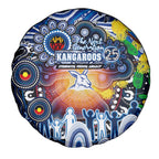 NAIDOC Week 2025 Kangaroos Football Spare Tire Cover Aboriginal Dot Painting