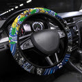 NAIDOC Week 2025 Kangaroos Football Steering Wheel Cover Aboriginal Dot Painting