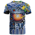 Personalised NAIDOC Week 2025 Kangaroos Football T Shirt Aboriginal Dot Painting