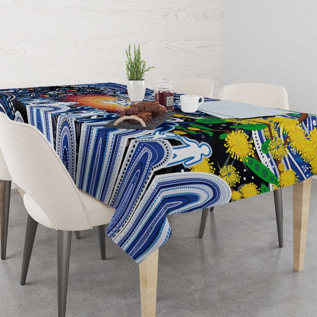 NAIDOC Week 2025 Kangaroos Football Tablecloth Aboriginal Dot Painting