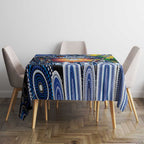 NAIDOC Week 2025 Kangaroos Football Tablecloth Aboriginal Dot Painting