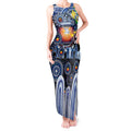 Personalised NAIDOC Week 2025 Kangaroos Football Tank Maxi Dress Aboriginal Dot Painting
