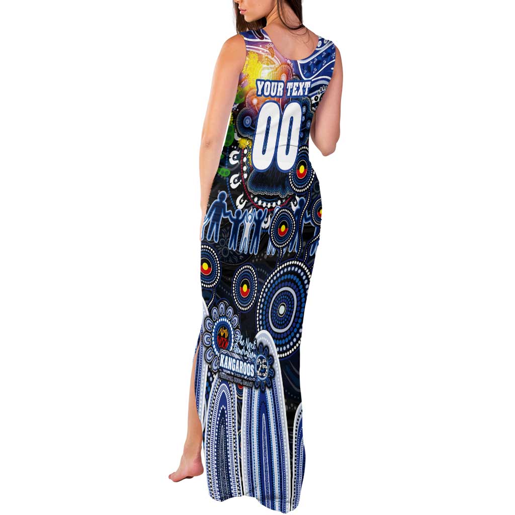 Personalised NAIDOC Week 2025 Kangaroos Football Tank Maxi Dress Aboriginal Dot Painting