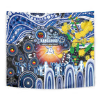 NAIDOC Week 2025 Kangaroos Football Tapestry Aboriginal Dot Painting