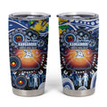 NAIDOC Week 2025 Kangaroos Football Tumbler Cup Aboriginal Dot Painting