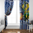 NAIDOC Week 2025 Kangaroos Football Window Curtain Aboriginal Dot Painting