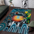 NAIDOC Week 2025 Power Football Area Rug Aboriginal Dot Painting