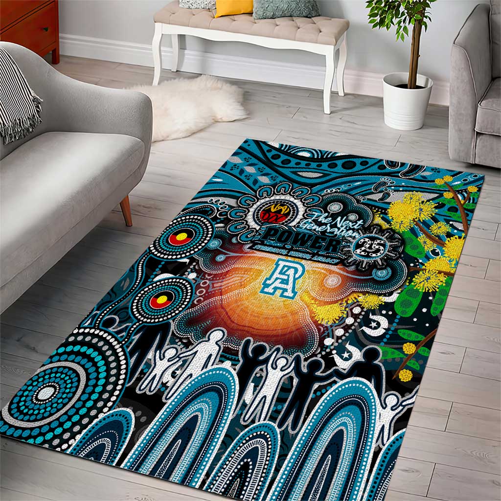NAIDOC Week 2025 Power Football Area Rug Aboriginal Dot Painting
