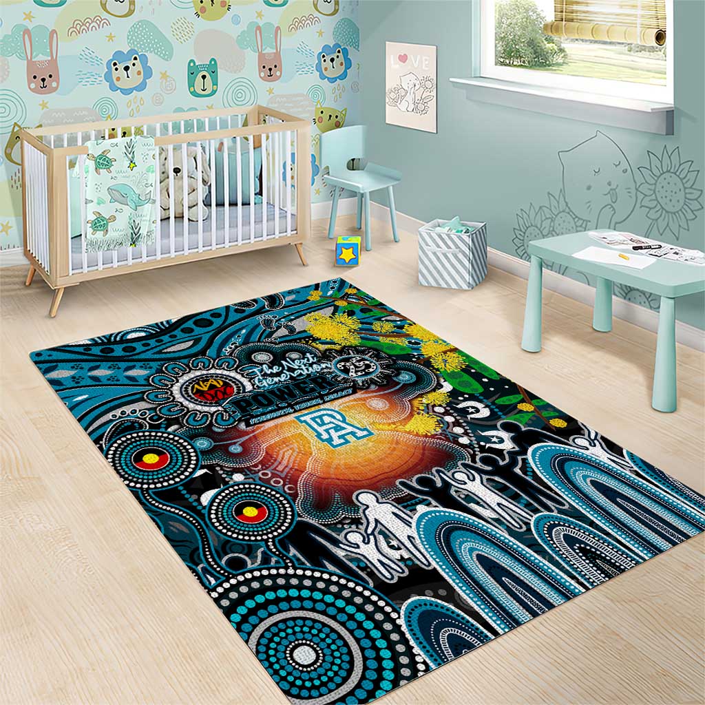 NAIDOC Week 2025 Power Football Area Rug Aboriginal Dot Painting