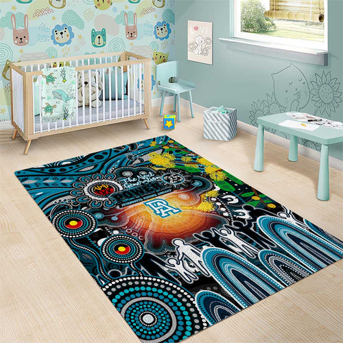 NAIDOC Week 2025 Power Football Area Rug Aboriginal Dot Painting