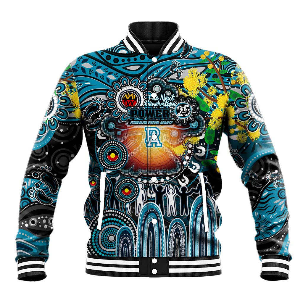 Personalised NAIDOC Week 2025 Power Football Baseball Jacket Aboriginal Dot Painting