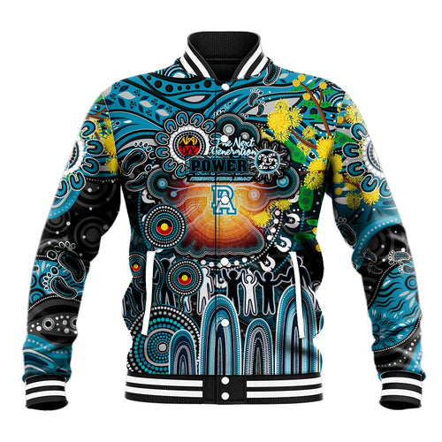 Personalised NAIDOC Week 2025 Power Football Baseball Jacket Aboriginal Dot Painting