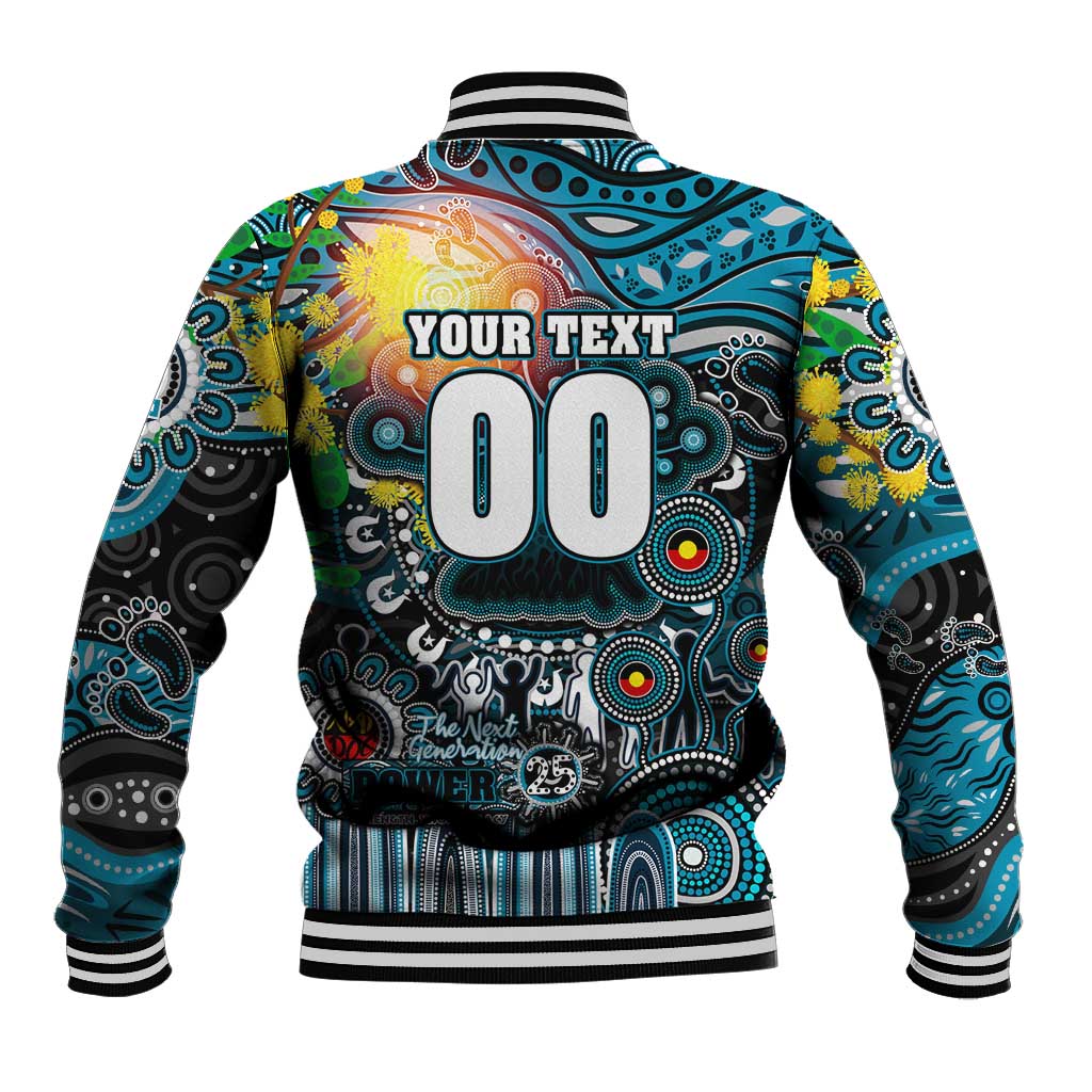 Personalised NAIDOC Week 2025 Power Football Baseball Jacket Aboriginal Dot Painting