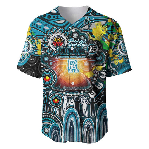 Personalised NAIDOC Week 2025 Power Football Baseball Jersey Aboriginal Dot Painting