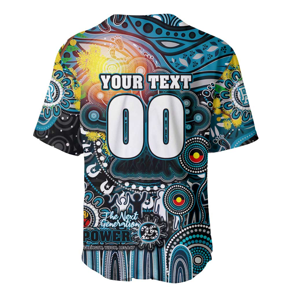 Personalised NAIDOC Week 2025 Power Football Baseball Jersey Aboriginal Dot Painting