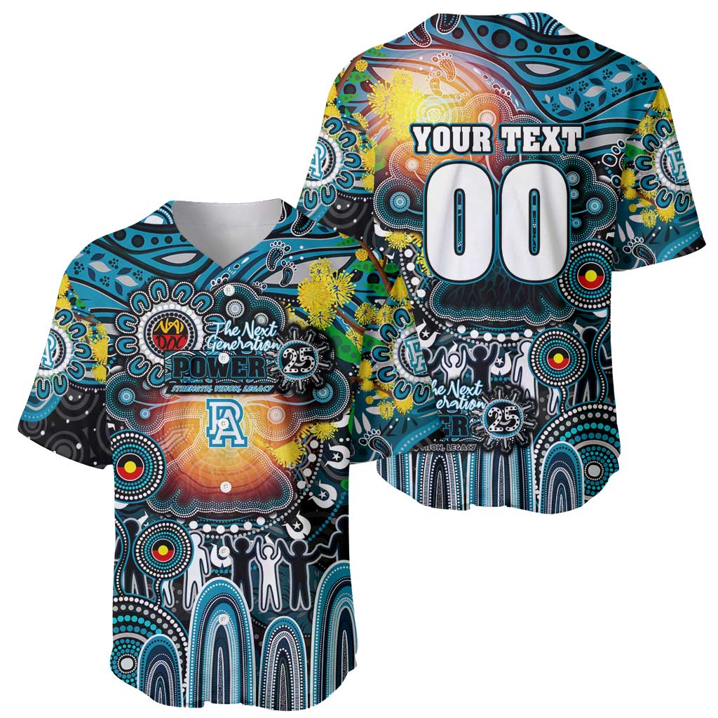 Personalised NAIDOC Week 2025 Power Football Baseball Jersey Aboriginal Dot Painting