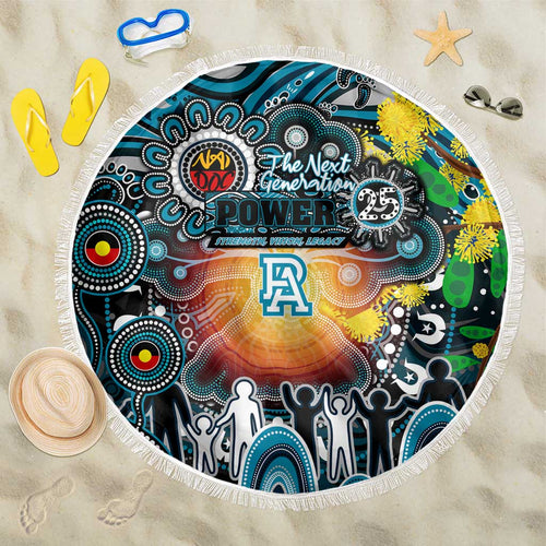NAIDOC Week 2025 Power Football Beach Blanket Aboriginal Dot Painting