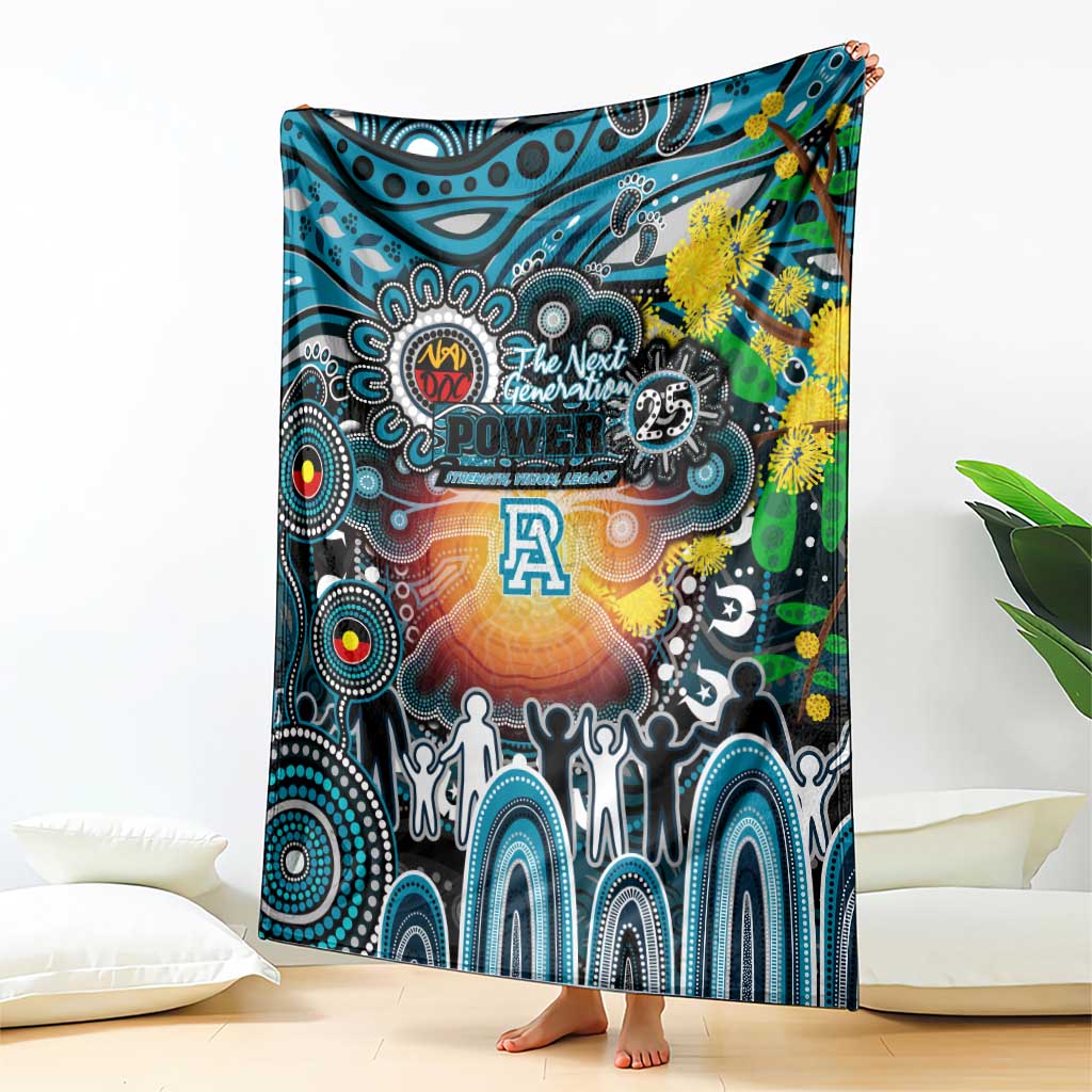 NAIDOC Week 2025 Power Football Blanket Aboriginal Dot Painting