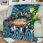 NAIDOC Week 2025 Power Football Blanket Aboriginal Dot Painting
