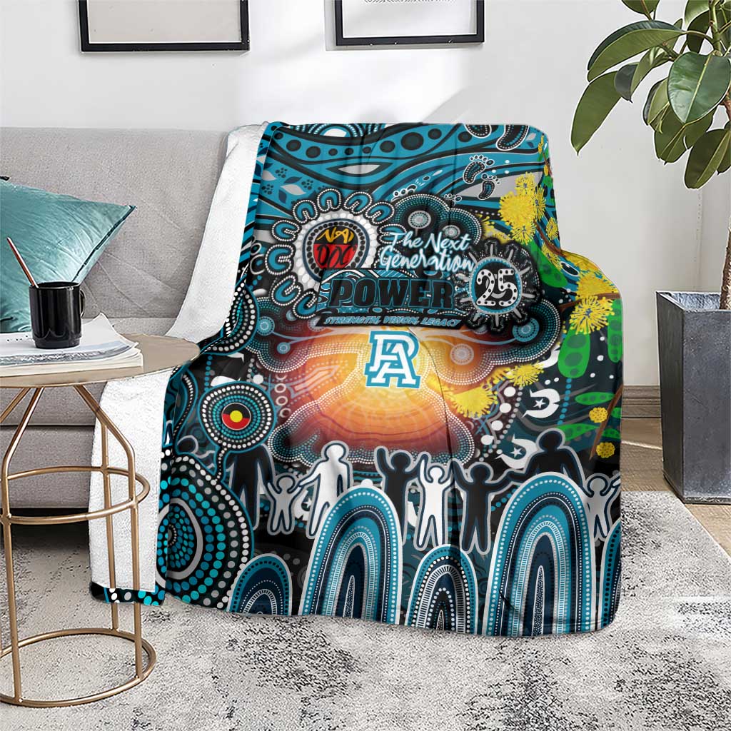 NAIDOC Week 2025 Power Football Blanket Aboriginal Dot Painting