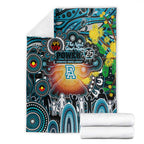 NAIDOC Week 2025 Power Football Blanket Aboriginal Dot Painting