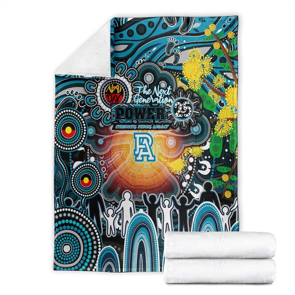 NAIDOC Week 2025 Power Football Blanket Aboriginal Dot Painting