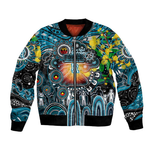 Personalised NAIDOC Week 2025 Power Football Bomber Jacket Aboriginal Dot Painting