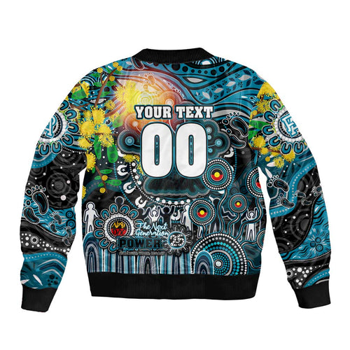 Personalised NAIDOC Week 2025 Power Football Bomber Jacket Aboriginal Dot Painting