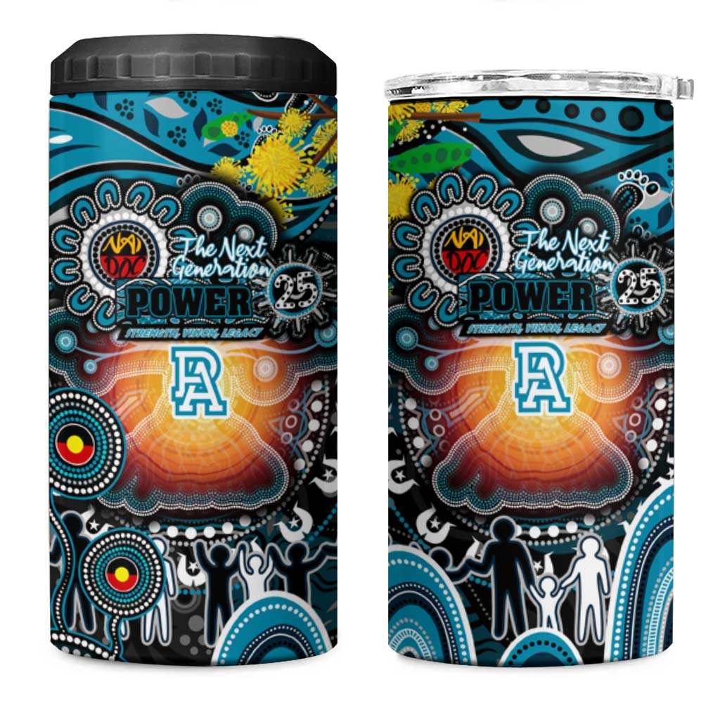 NAIDOC Week 2025 Power Football 4 in 1 Can Cooler Tumbler Aboriginal Dot Painting