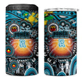 NAIDOC Week 2025 Power Football 4 in 1 Can Cooler Tumbler Aboriginal Dot Painting