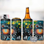 NAIDOC Week 2025 Power Football 4 in 1 Can Cooler Tumbler Aboriginal Dot Painting