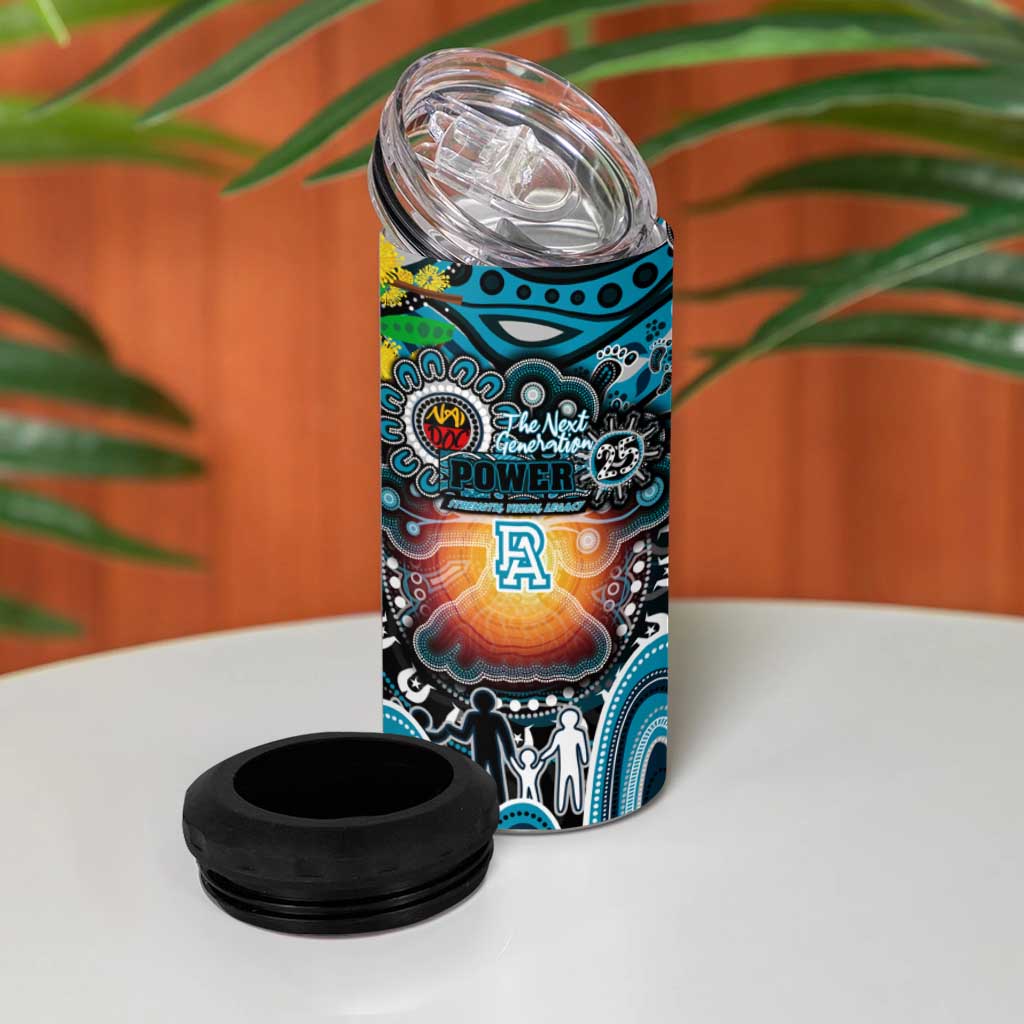 NAIDOC Week 2025 Power Football 4 in 1 Can Cooler Tumbler Aboriginal Dot Painting