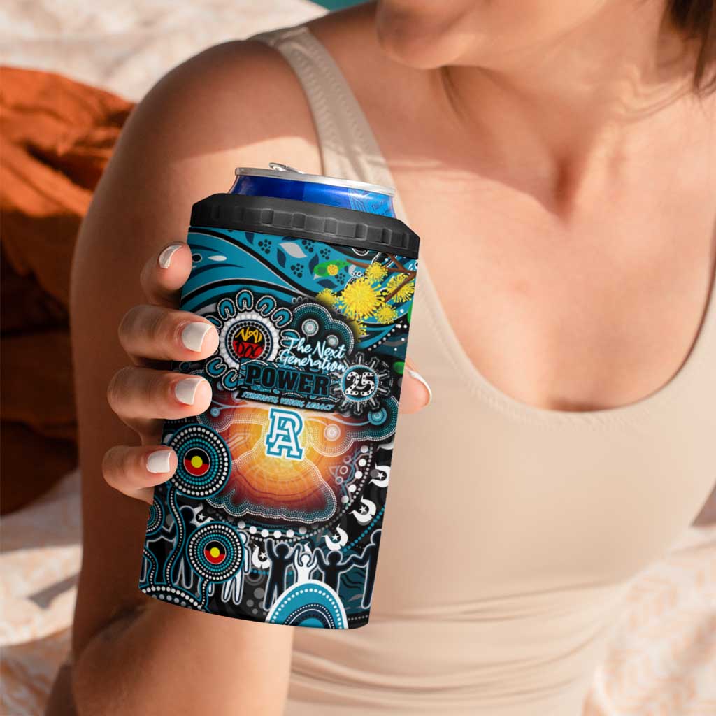 NAIDOC Week 2025 Power Football 4 in 1 Can Cooler Tumbler Aboriginal Dot Painting