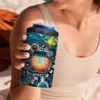 NAIDOC Week 2025 Power Football 4 in 1 Can Cooler Tumbler Aboriginal Dot Painting