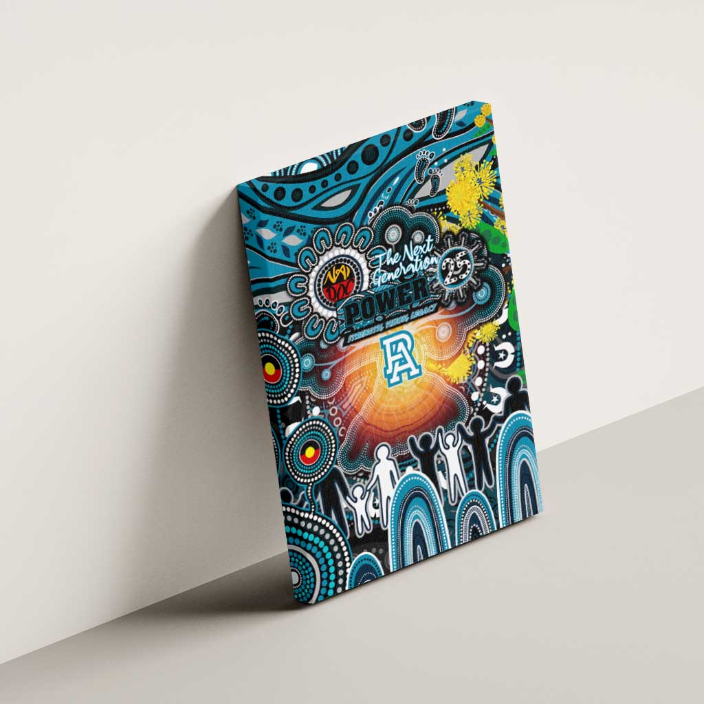 NAIDOC Week 2025 Power Football Canvas Wall Art Aboriginal Dot Painting