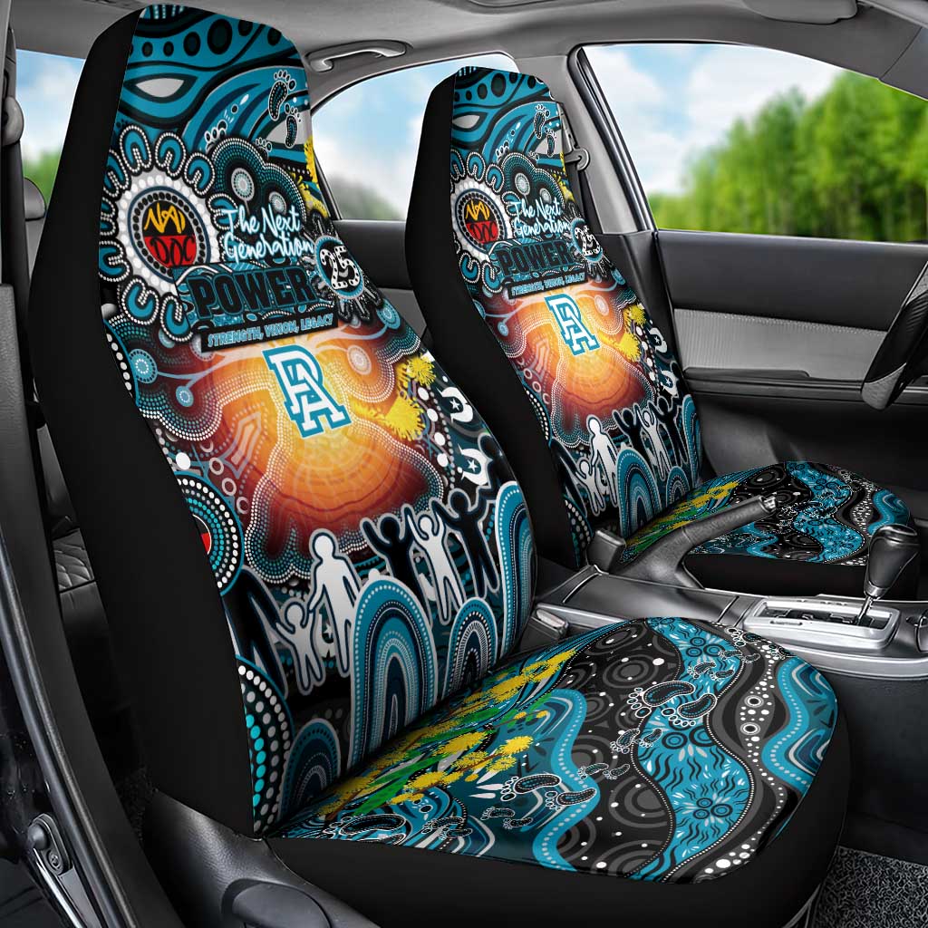 NAIDOC Week 2025 Power Football Car Seat Cover Aboriginal Dot Painting