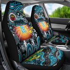 NAIDOC Week 2025 Power Football Car Seat Cover Aboriginal Dot Painting