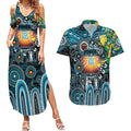 Personalised NAIDOC Week 2025 Power Football Couples Matching Summer Maxi Dress and Hawaiian Shirt Aboriginal Dot Painting