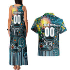 Personalised NAIDOC Week 2025 Power Football Couples Matching Tank Maxi Dress and Hawaiian Shirt Aboriginal Dot Painting