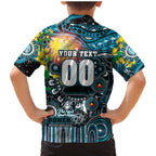 Personalised NAIDOC Week 2025 Power Football Family Matching Mermaid Dress and Hawaiian Shirt Aboriginal Dot Painting