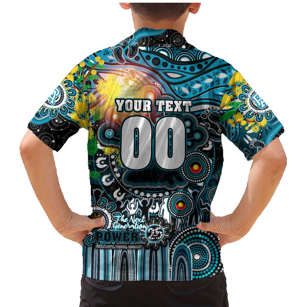 Personalised NAIDOC Week 2025 Power Football Family Matching Mermaid Dress and Hawaiian Shirt Aboriginal Dot Painting